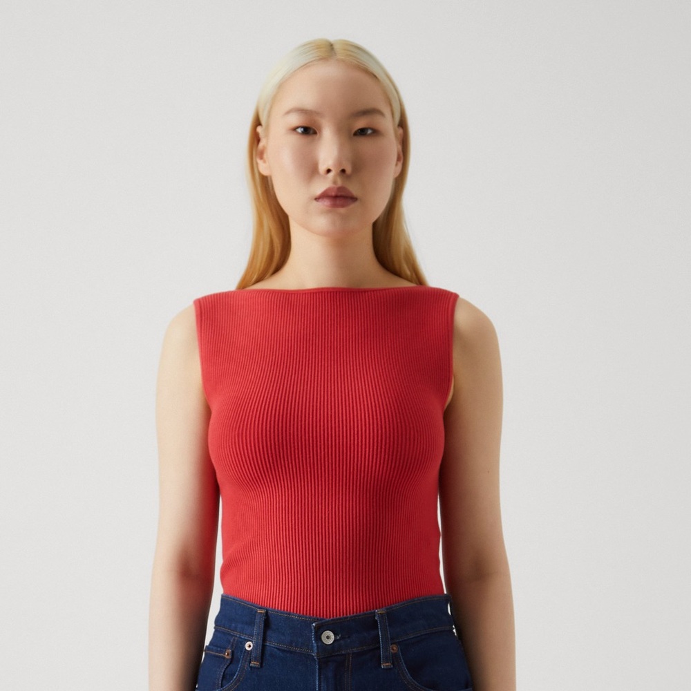 Abercrombie & Fitch Red Tank Top
